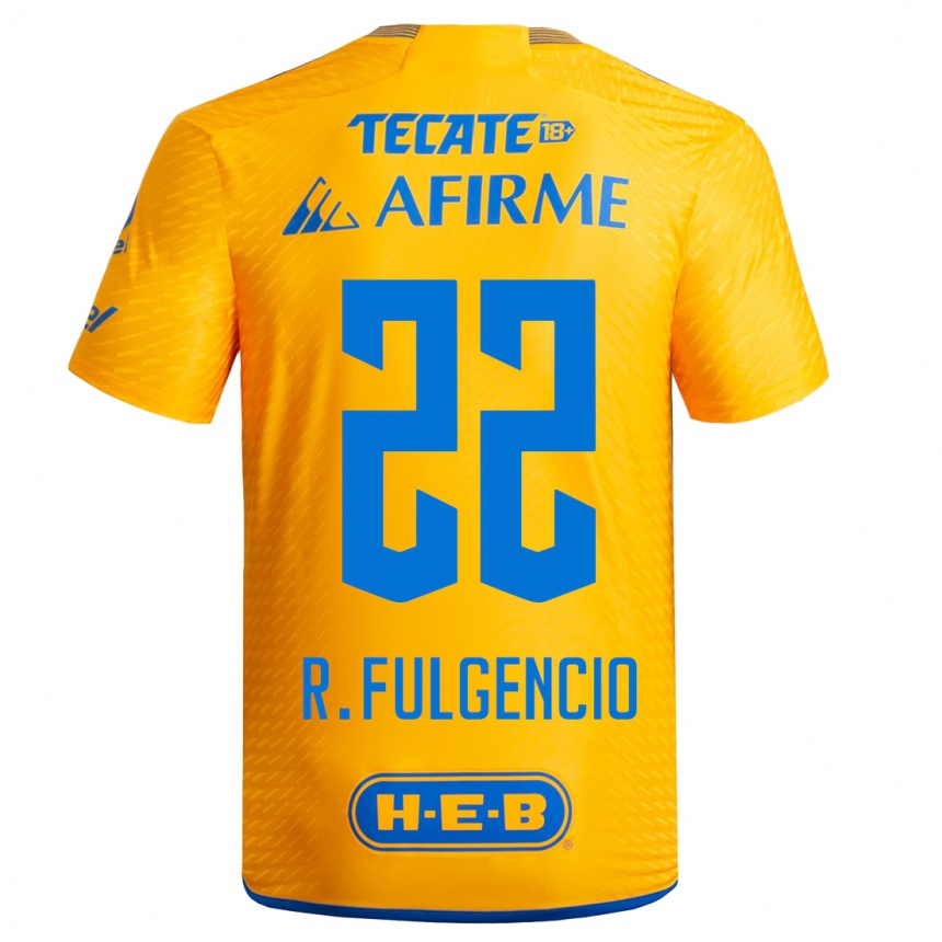 Hombre Fútbol Camiseta Raymundo Fulgencio #22 Amarillo 1ª Equipación 2023/24
