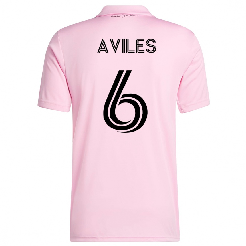 Hombre Fútbol Camiseta Tomás Avilés #6 Rosa 1ª Equipación 2023/24