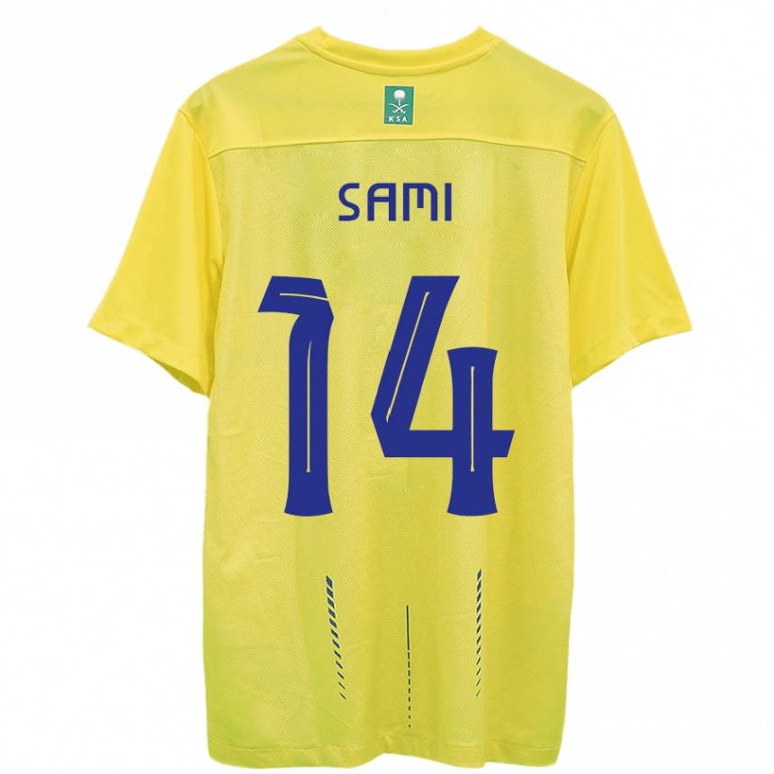 Hombre Fútbol Camiseta Sami Al-Najei #14 Amarillo 1ª Equipación 2023/24