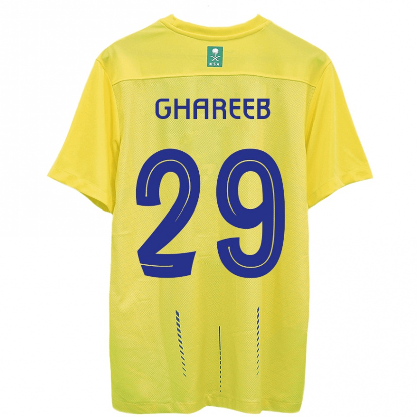 Hombre Fútbol Camiseta Abdulrahman Ghareeb #29 Amarillo 1ª Equipación 2023/24