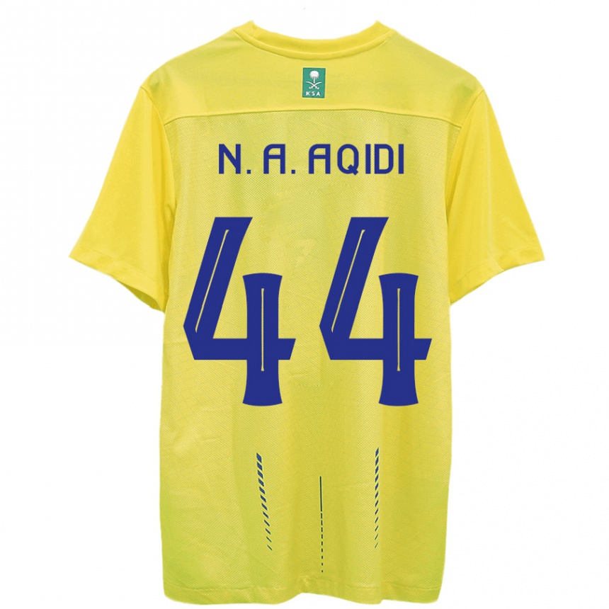 Hombre Fútbol Camiseta Nawaf Al-Aqidi #44 Amarillo 1ª Equipación 2023/24