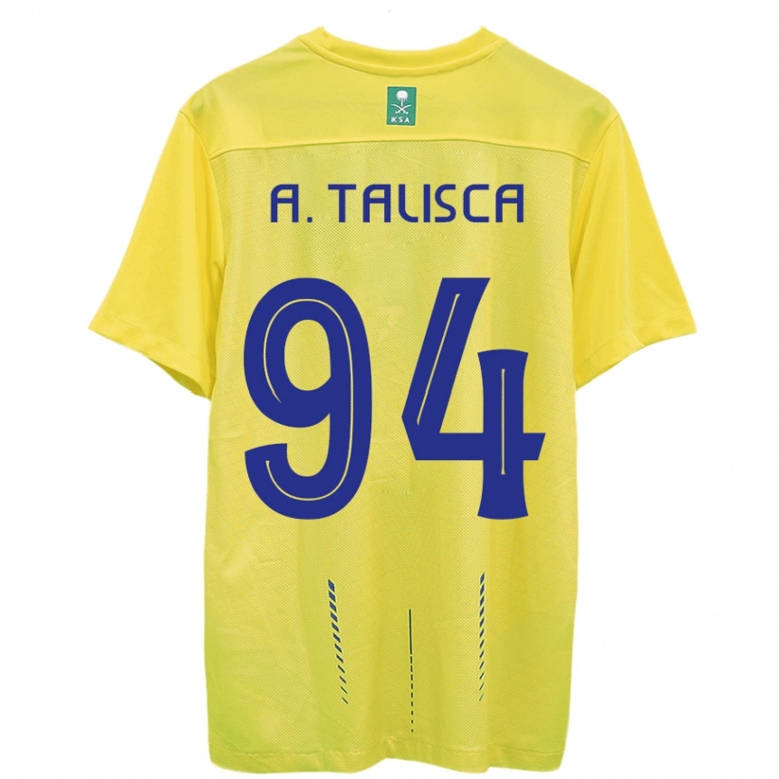 Hombre Fútbol Camiseta Talisca #94 Amarillo 1ª Equipación 2023/24