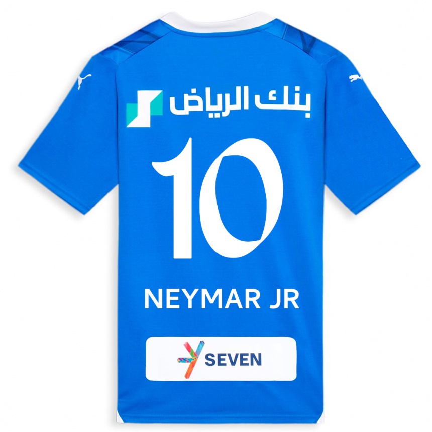 Hombre Fútbol Camiseta Neymar #10 Azul 1ª Equipación 2023/24