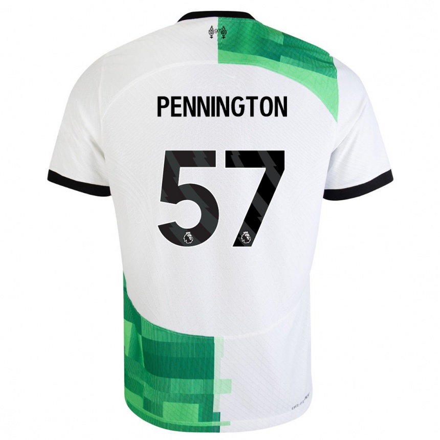 Hombre Fútbol Camiseta Cody Pennington #57 Blanco Verde 2ª Equipación 2023/24