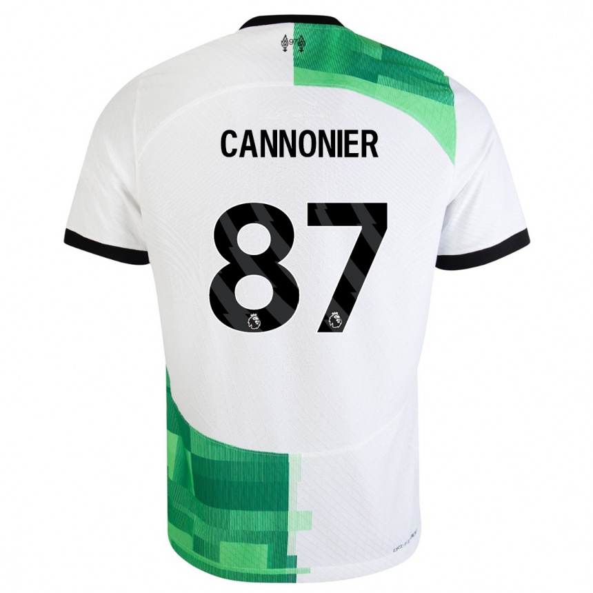 Hombre Fútbol Camiseta Oakley Cannonier #87 Blanco Verde 2ª Equipación 2023/24