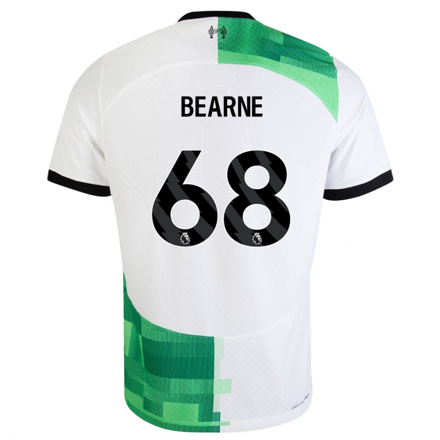 Hombre Fútbol Camiseta Jack Bearne #68 Blanco Verde 2ª Equipación 2023/24