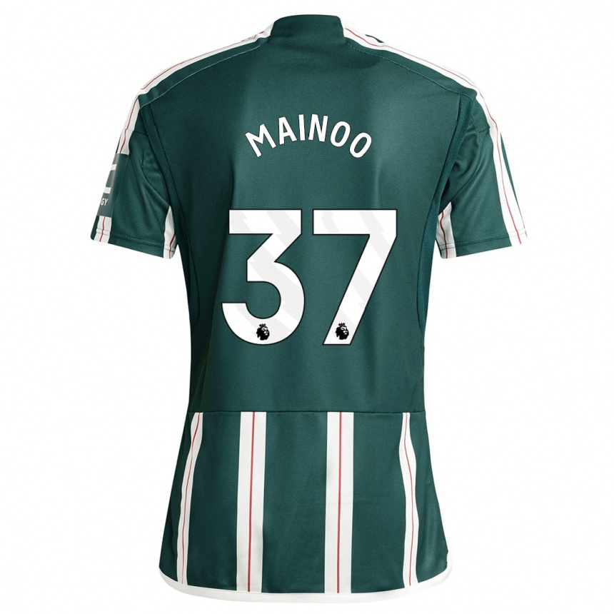 Hombre Fútbol Camiseta Kobbie Mainoo #37 Verde Oscuro 2ª Equipación 2023/24