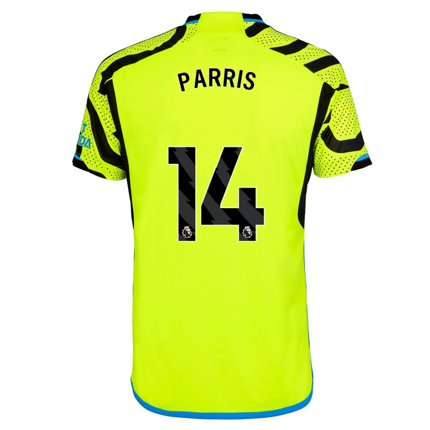 Hombre Fútbol Camiseta Nikita Parris #14 Amarillo 2ª Equipación 2023/24