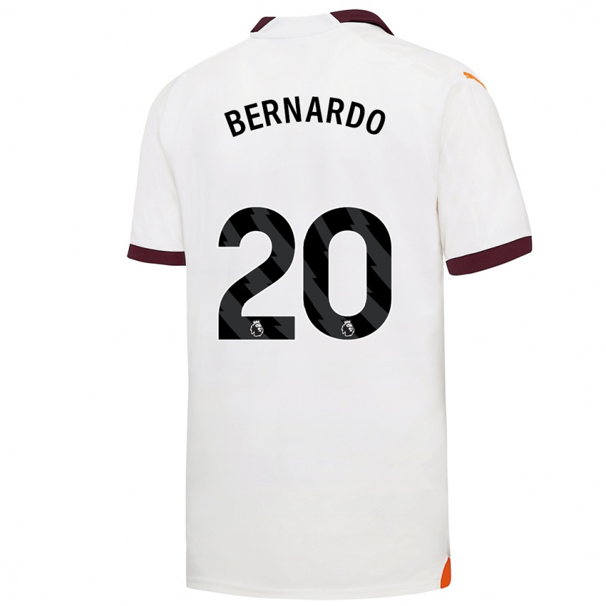 Hombre Fútbol Camiseta Bernardo Silva #20 Blanco 2ª Equipación 2023/24