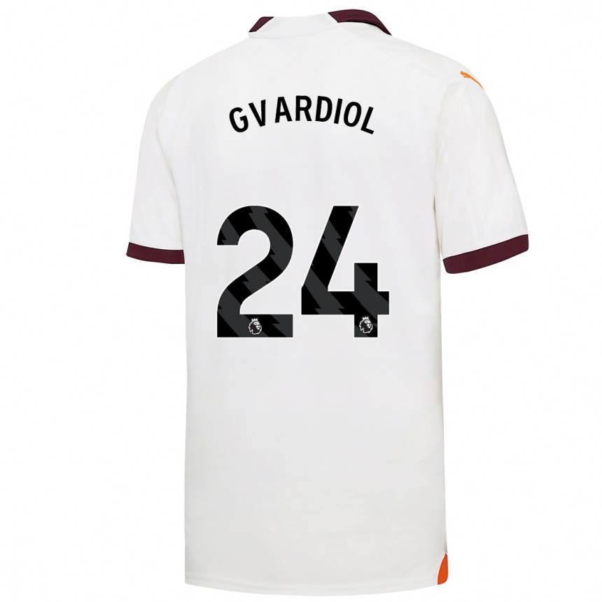 Hombre Fútbol Camiseta Josko Gvardiol #24 Blanco 2ª Equipación 2023/24