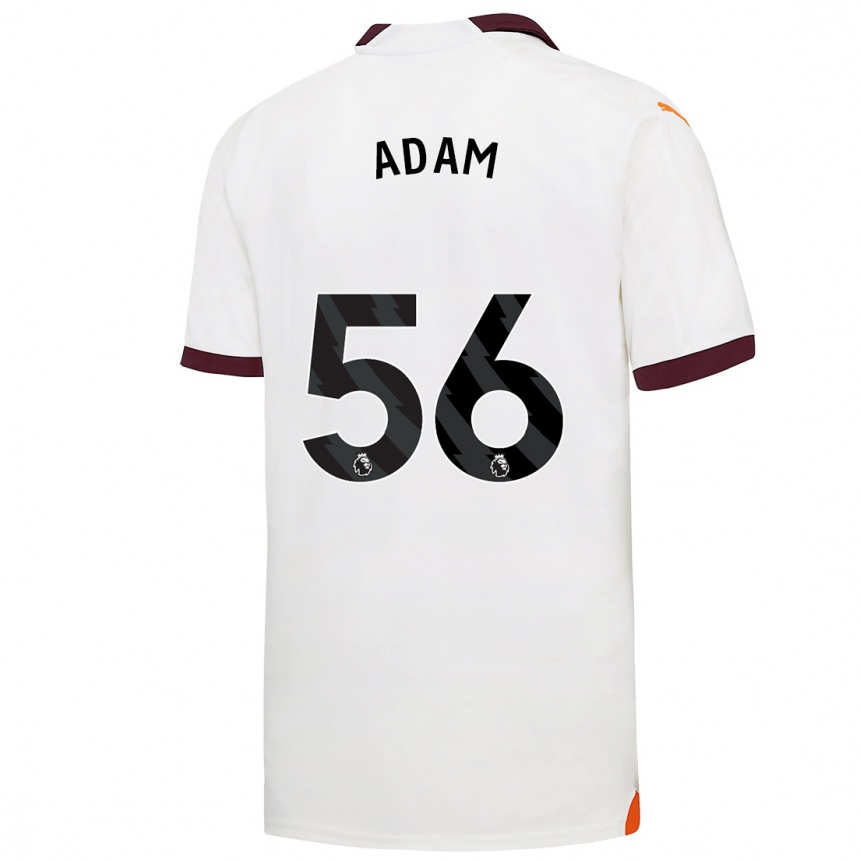 Hombre Fútbol Camiseta Josh Adam #56 Blanco 2ª Equipación 2023/24