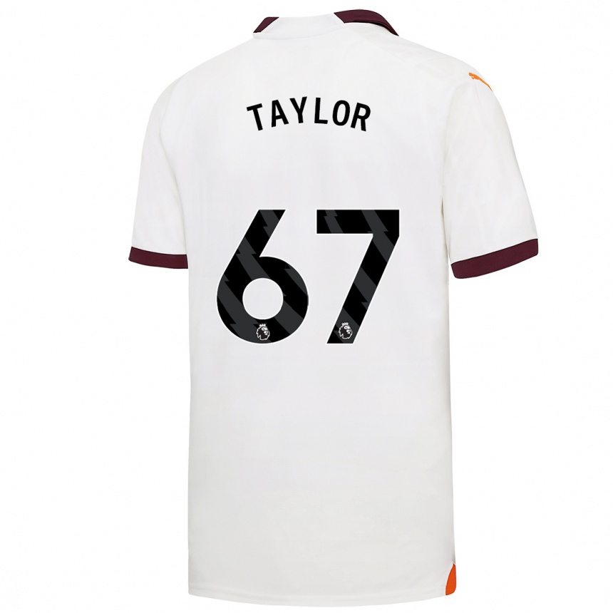 Hombre Fútbol Camiseta Kane Taylor #67 Blanco 2ª Equipación 2023/24