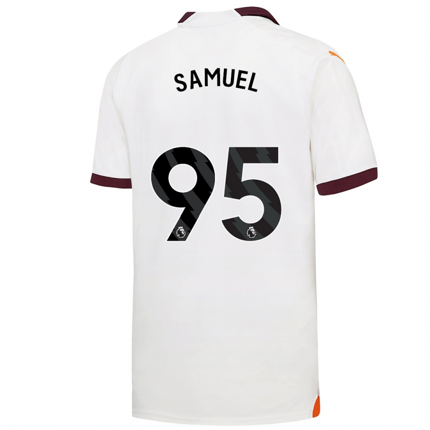 Hombre Fútbol Camiseta Lakyle Samuel #95 Blanco 2ª Equipación 2023/24