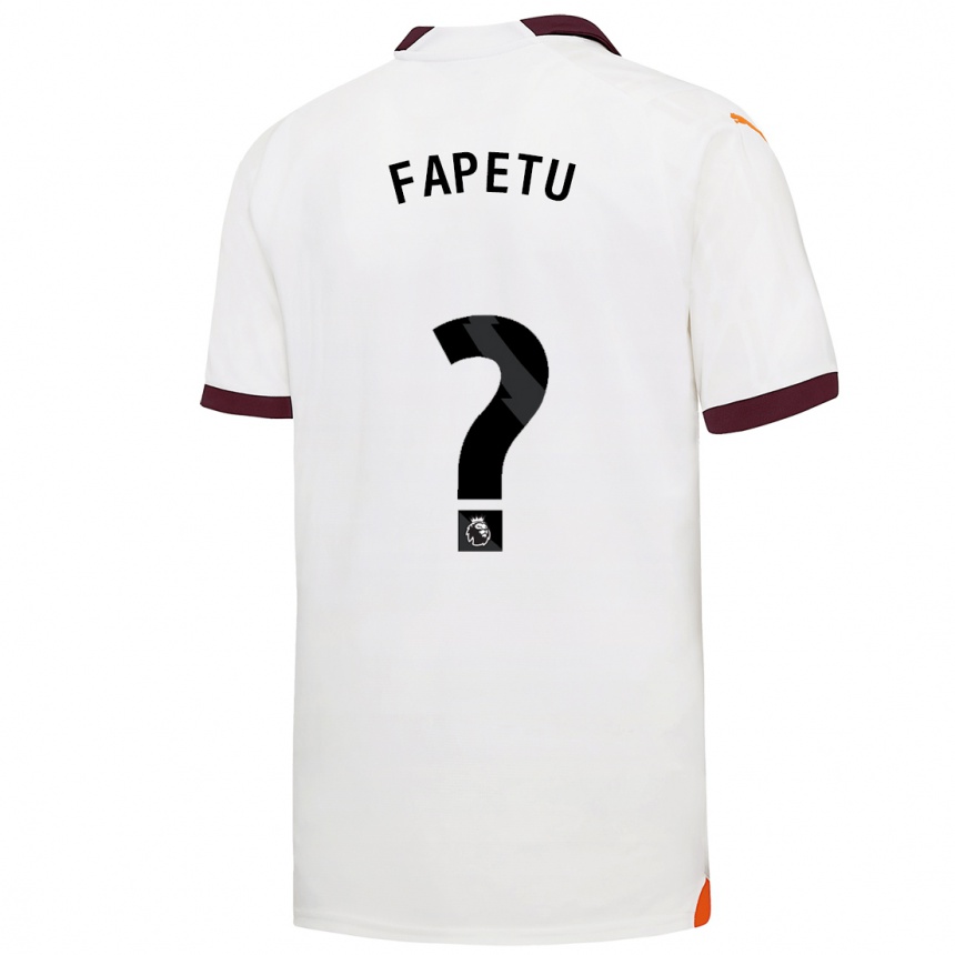 Hombre Fútbol Camiseta Femi Fapetu #0 Blanco 2ª Equipación 2023/24