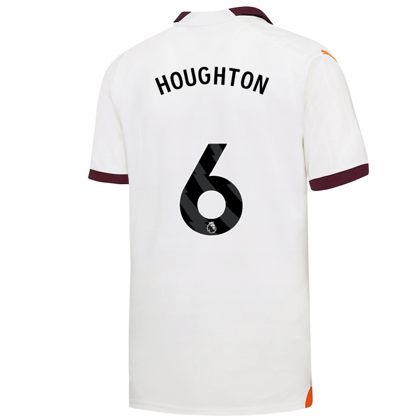 Hombre Fútbol Camiseta Steph Houghton #6 Blanco 2ª Equipación 2023/24