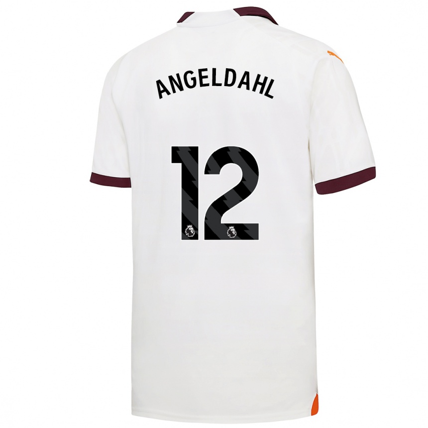 Hombre Fútbol Camiseta Filippa Angeldahl #12 Blanco 2ª Equipación 2023/24