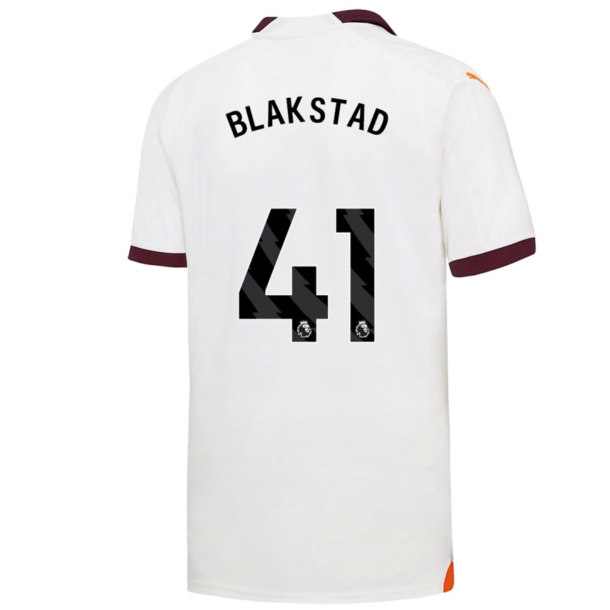 Hombre Fútbol Camiseta Julie Blakstad #41 Blanco 2ª Equipación 2023/24