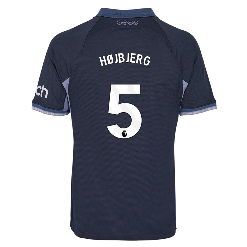 Hombre Fútbol Camiseta Pierre Emile Hojbjerg #5 Azul Oscuro 2ª Equipación 2023/24