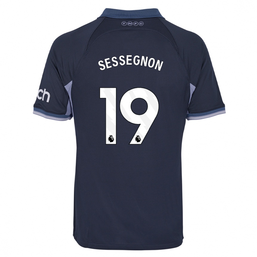 Hombre Fútbol Camiseta Ryan Sessegnon #19 Azul Oscuro 2ª Equipación 2023/24