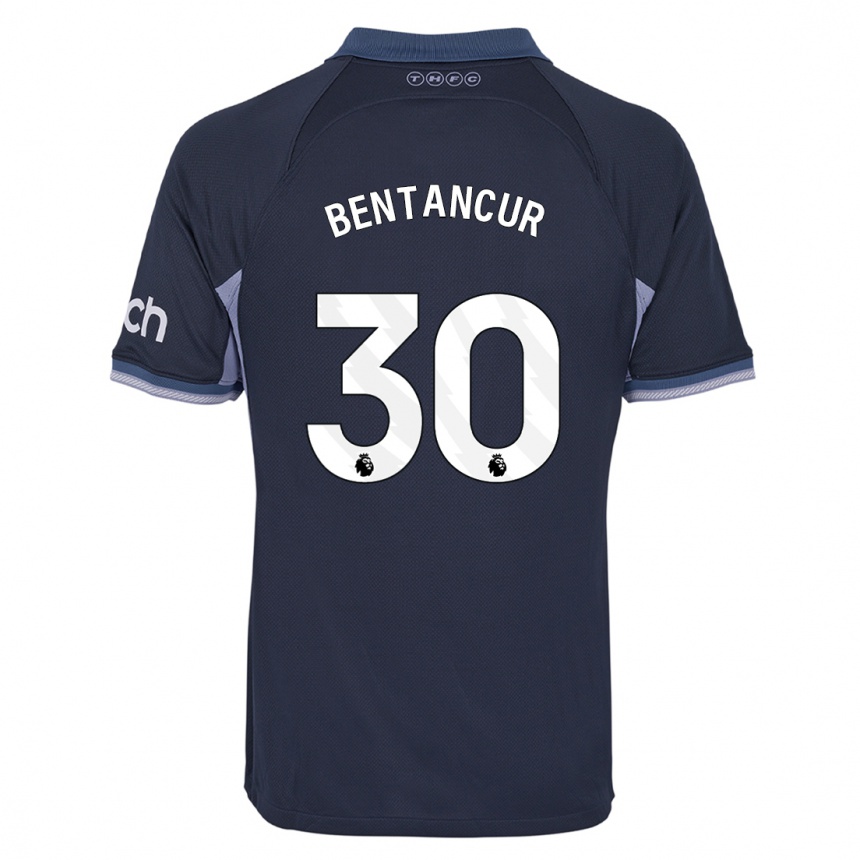 Hombre Fútbol Camiseta Rodrigo Bentancur #30 Azul Oscuro 2ª Equipación 2023/24