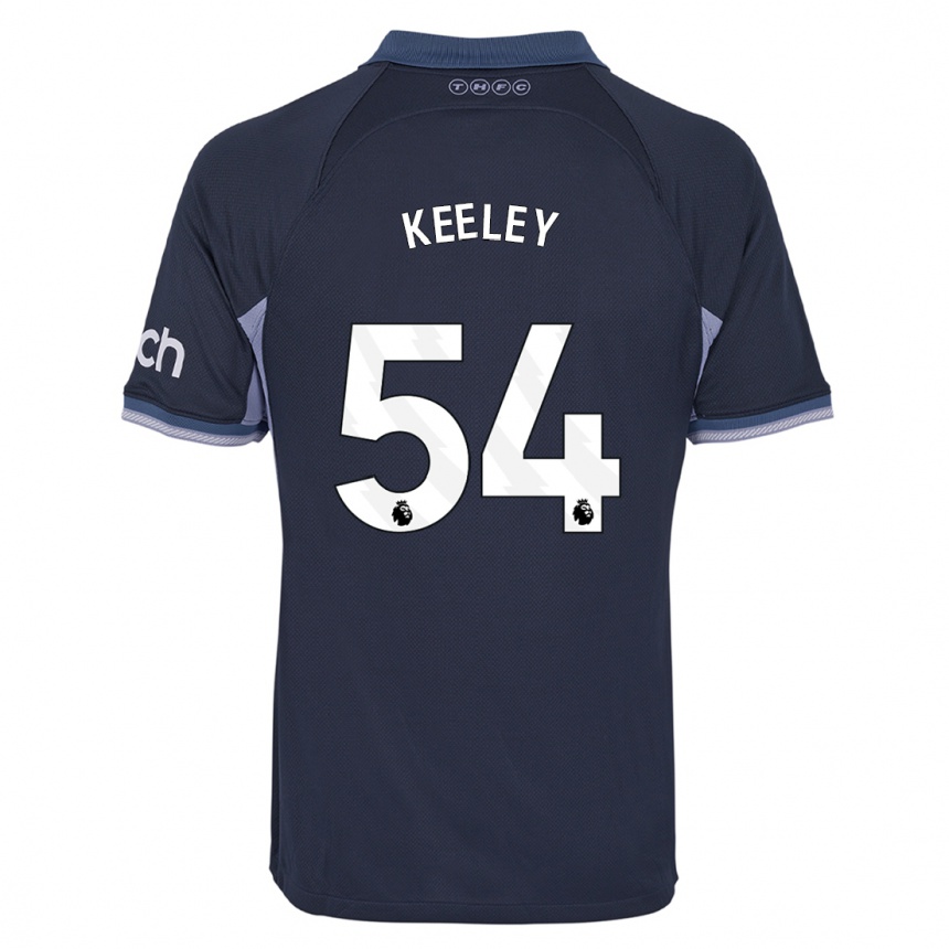 Hombre Fútbol Camiseta Josh Keeley #54 Azul Oscuro 2ª Equipación 2023/24