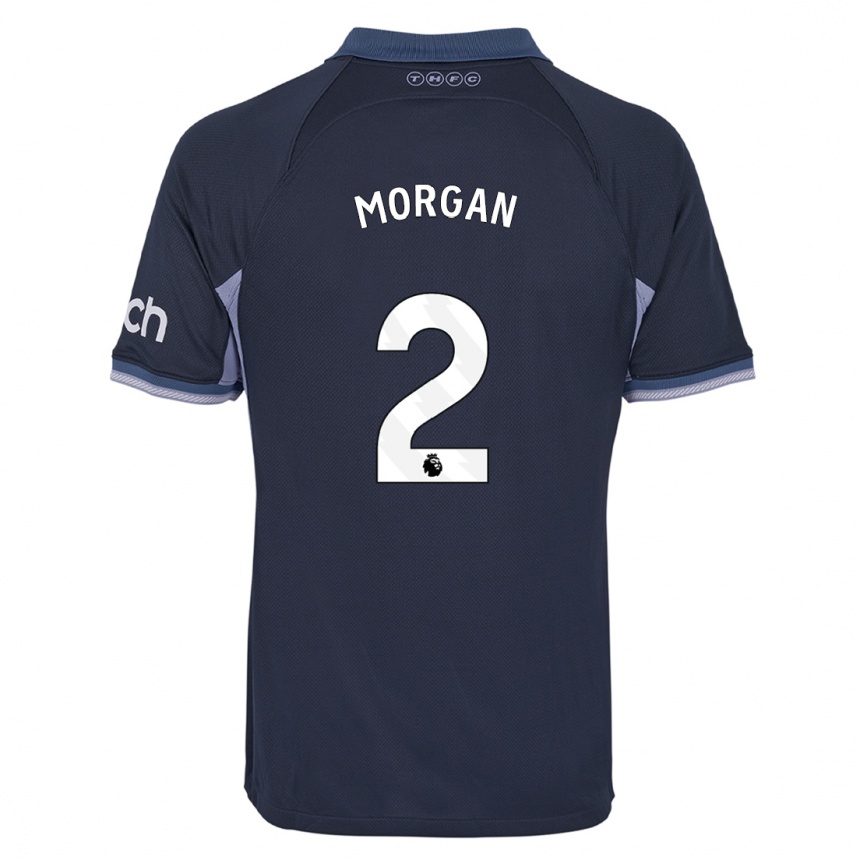 Hombre Fútbol Camiseta Esther Morgan #2 Azul Oscuro 2ª Equipación 2023/24