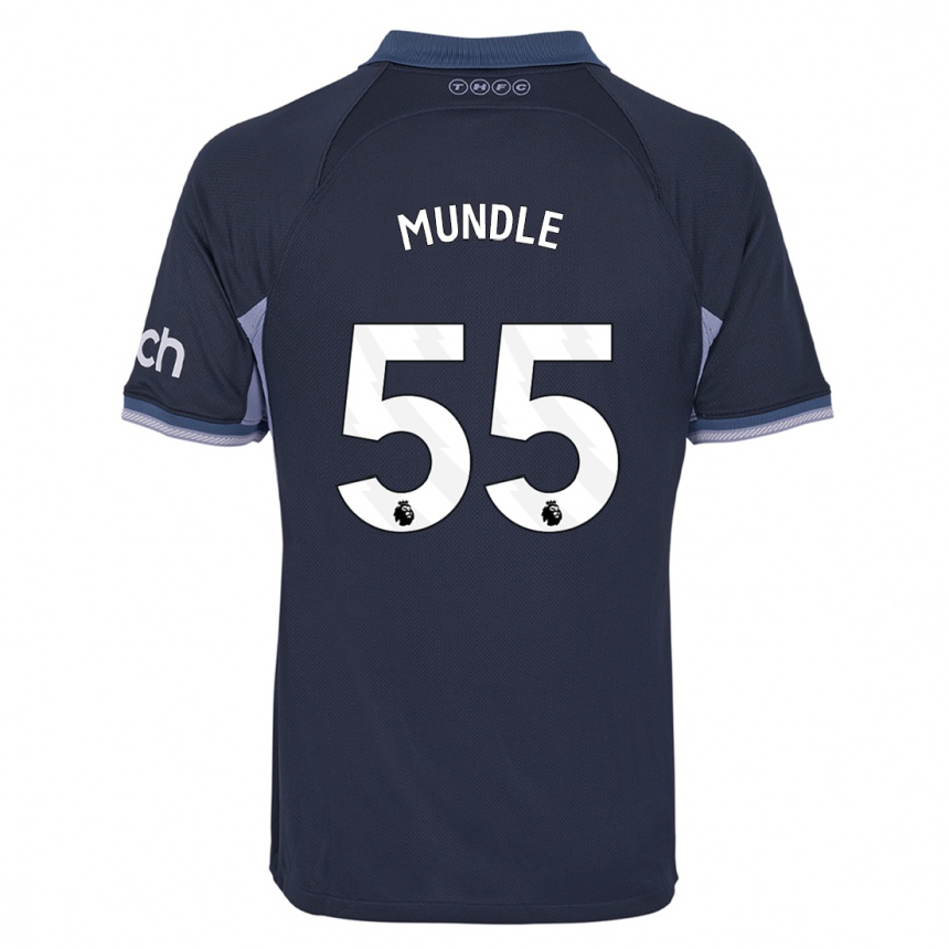 Hombre Fútbol Camiseta Romaine Mundle #55 Azul Oscuro 2ª Equipación 2023/24