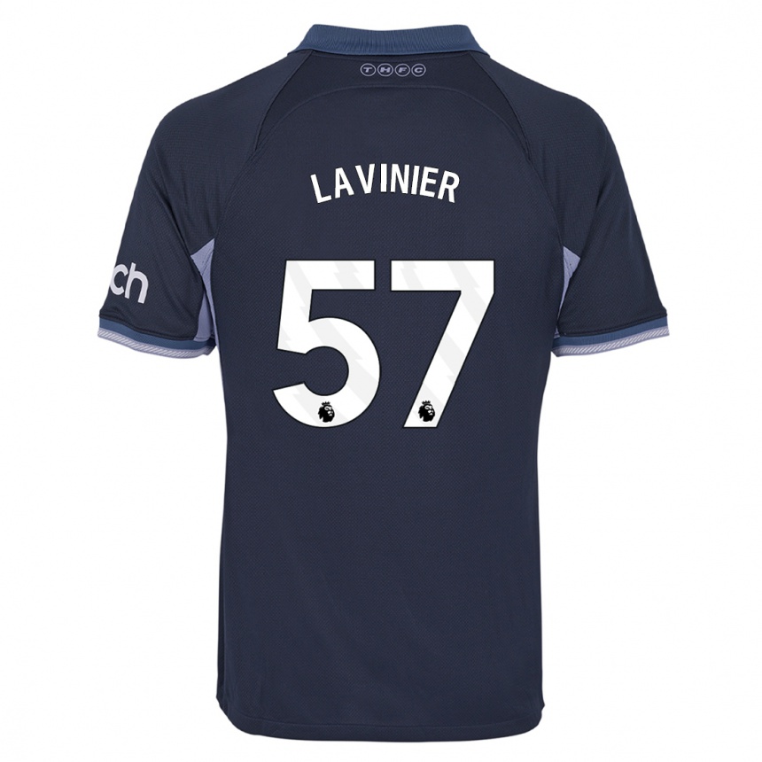 Hombre Fútbol Camiseta Marcel Lavinier #57 Azul Oscuro 2ª Equipación 2023/24