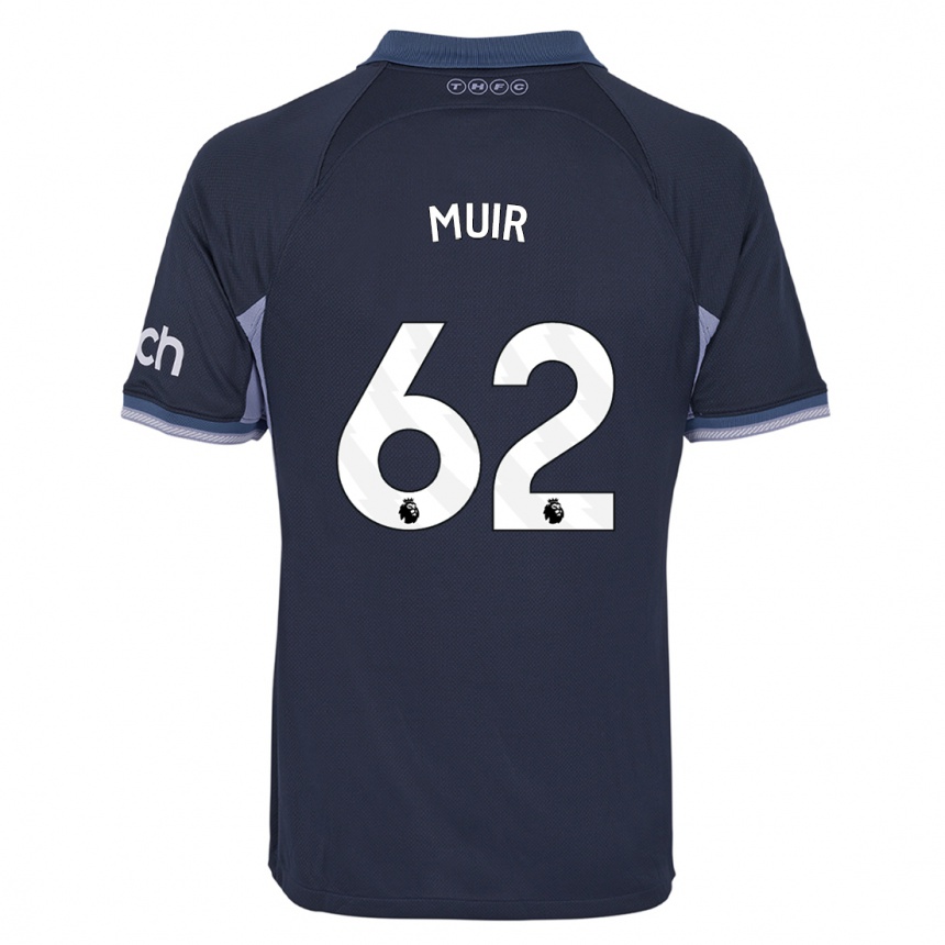 Hombre Fútbol Camiseta Marqes Muir #62 Azul Oscuro 2ª Equipación 2023/24