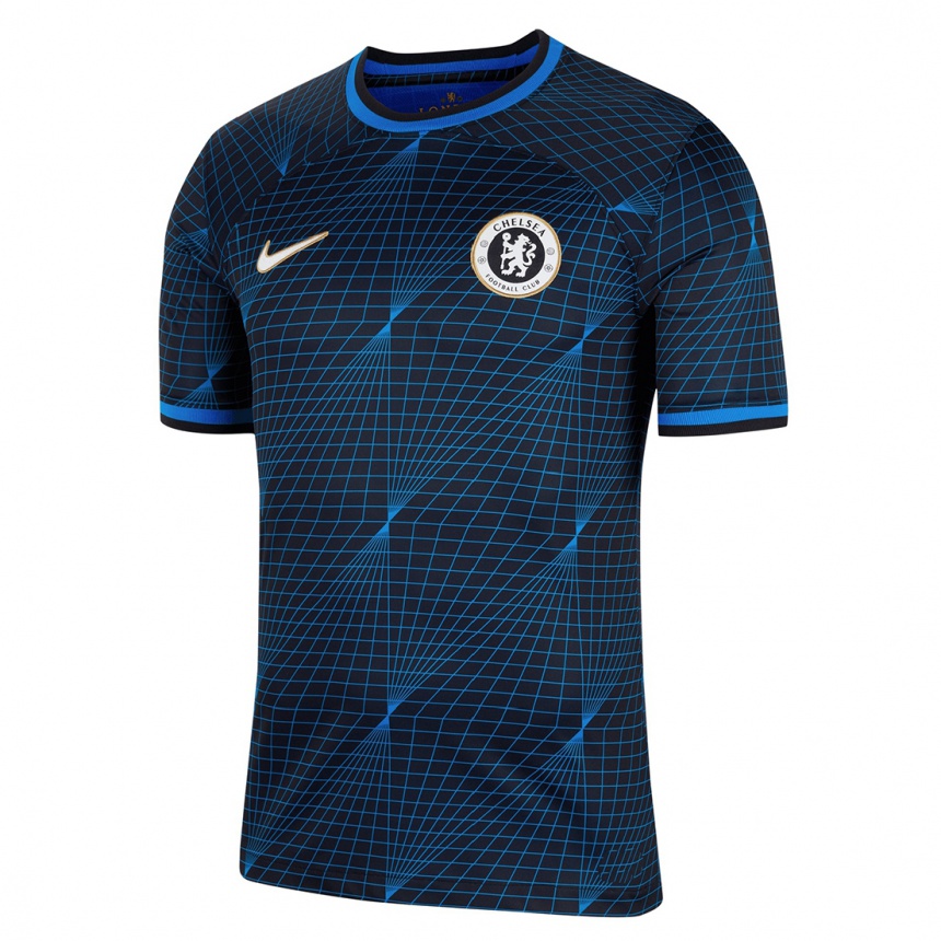 Hombre Fútbol Camiseta Sami Tlemcani #0 Azul Oscuro 2ª Equipación 2023/24