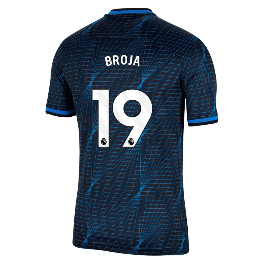 Hombre Fútbol Camiseta Armando Broja #19 Azul Oscuro 2ª Equipación 2023/24