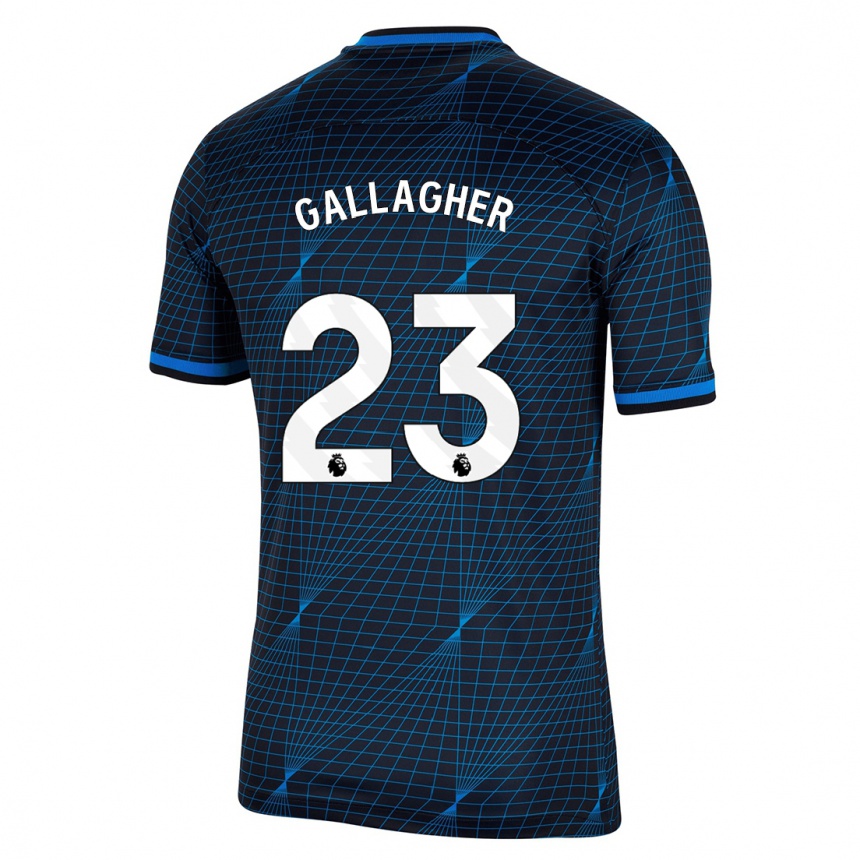 Hombre Fútbol Camiseta Conor Gallagher #23 Azul Oscuro 2ª Equipación 2023/24