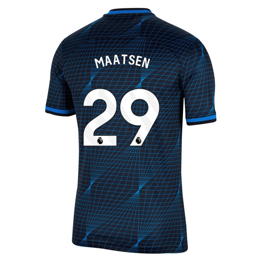 Hombre Fútbol Camiseta Ian Maatsen #29 Azul Oscuro 2ª Equipación 2023/24