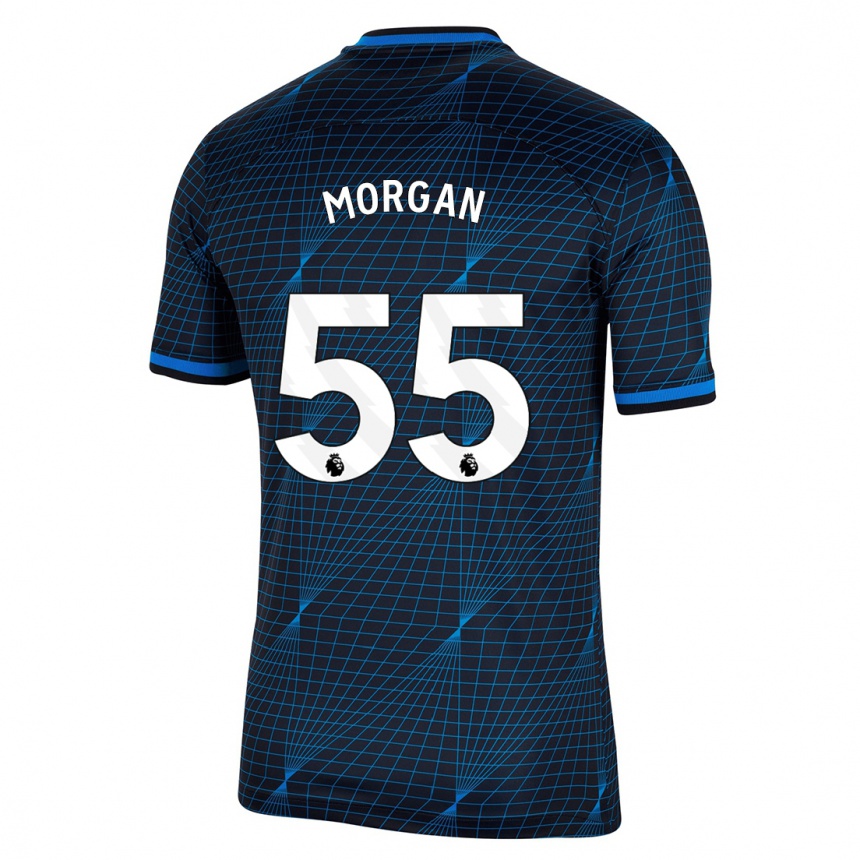 Hombre Fútbol Camiseta Jimmy-Jay Morgan #55 Azul Oscuro 2ª Equipación 2023/24