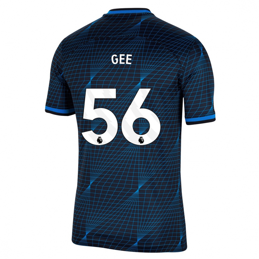 Hombre Fútbol Camiseta Billy Gee #56 Azul Oscuro 2ª Equipación 2023/24