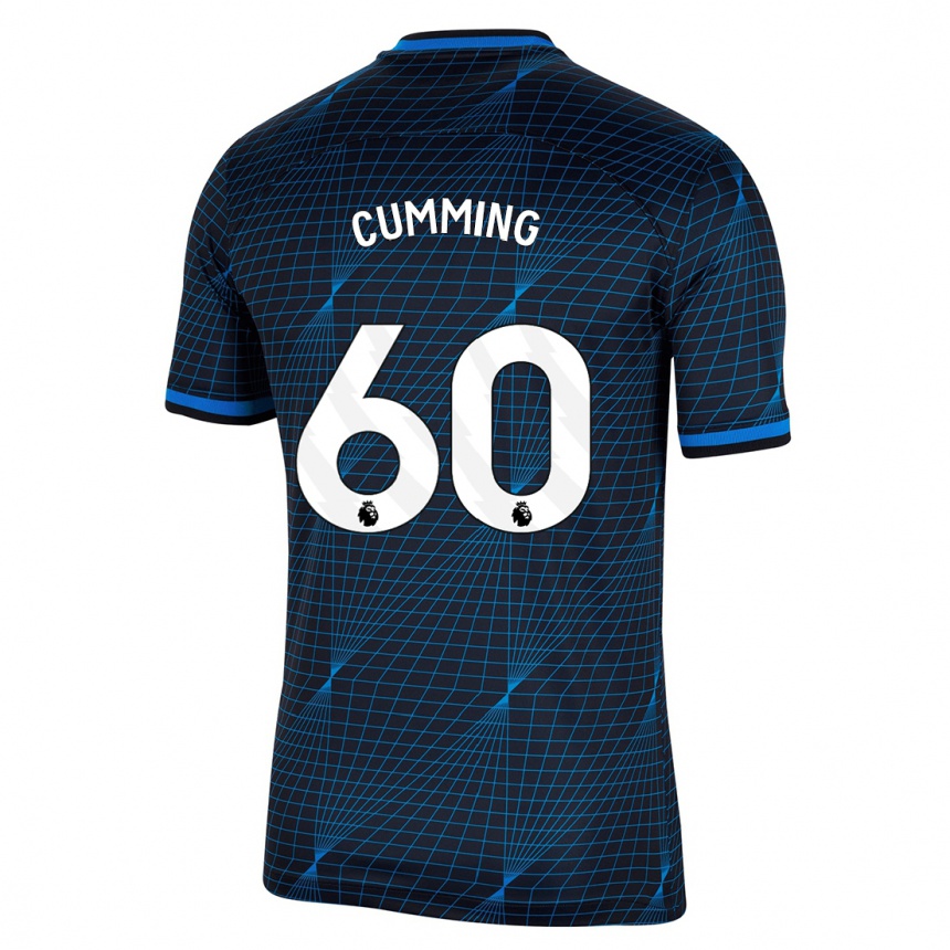 Hombre Fútbol Camiseta Jamie Cumming #60 Azul Oscuro 2ª Equipación 2023/24