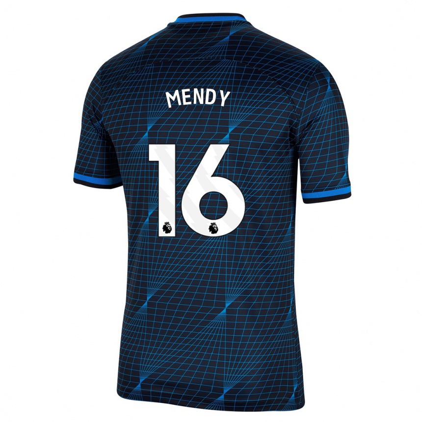 Hombre Fútbol Camiseta Edouard Mendy #16 Azul Oscuro 2ª Equipación 2023/24