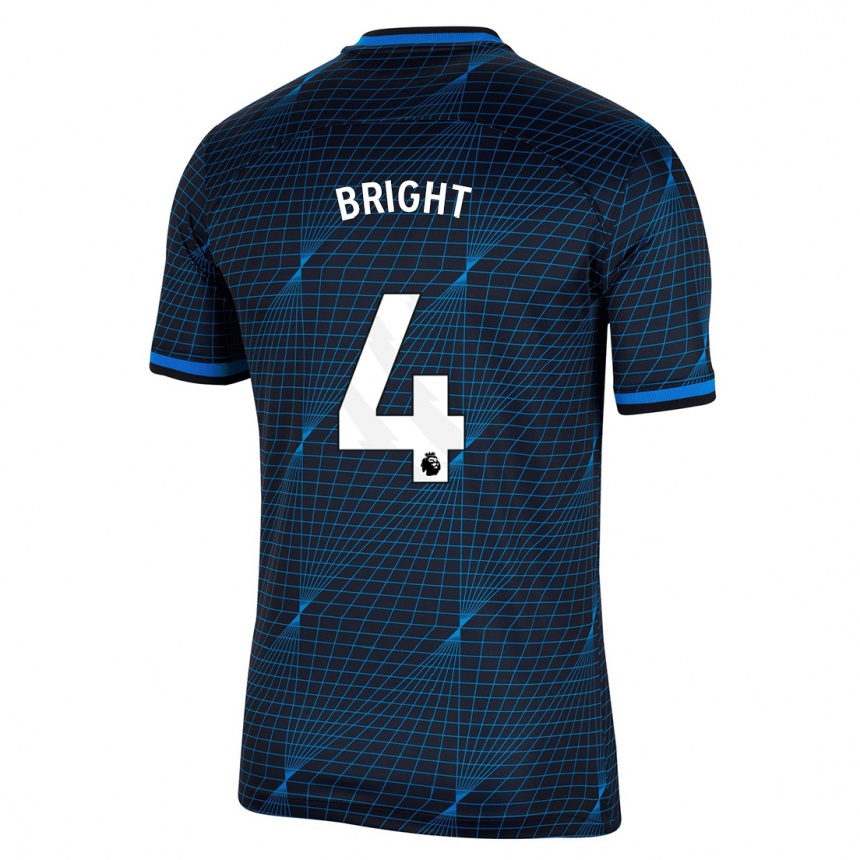 Hombre Fútbol Camiseta Millie Bright #4 Azul Oscuro 2ª Equipación 2023/24