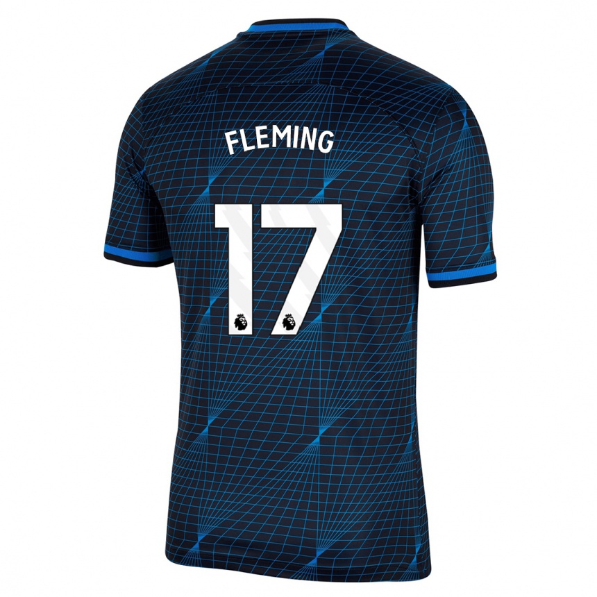 Hombre Fútbol Camiseta Jessie Fleming #17 Azul Oscuro 2ª Equipación 2023/24