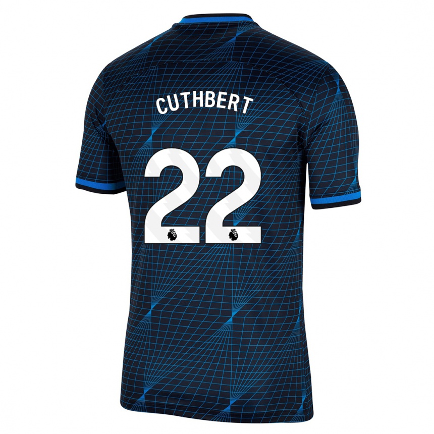 Hombre Fútbol Camiseta Erin Cuthbert #22 Azul Oscuro 2ª Equipación 2023/24