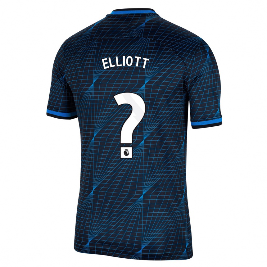 Hombre Fútbol Camiseta Ben Elliott #0 Azul Oscuro 2ª Equipación 2023/24