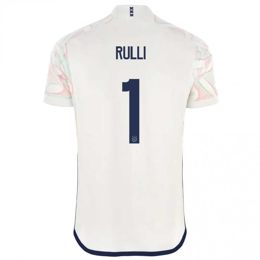 Hombre Fútbol Camiseta Gerónimo Rulli #1 Blanco 2ª Equipación 2023/24