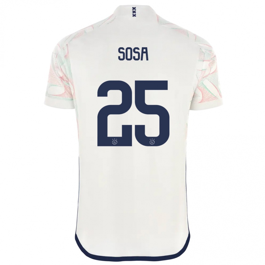 Hombre Fútbol Camiseta Borna Sosa #25 Blanco 2ª Equipación 2023/24