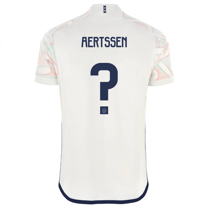 Hombre Fútbol Camiseta Olivier Aertssen #0 Blanco 2ª Equipación 2023/24