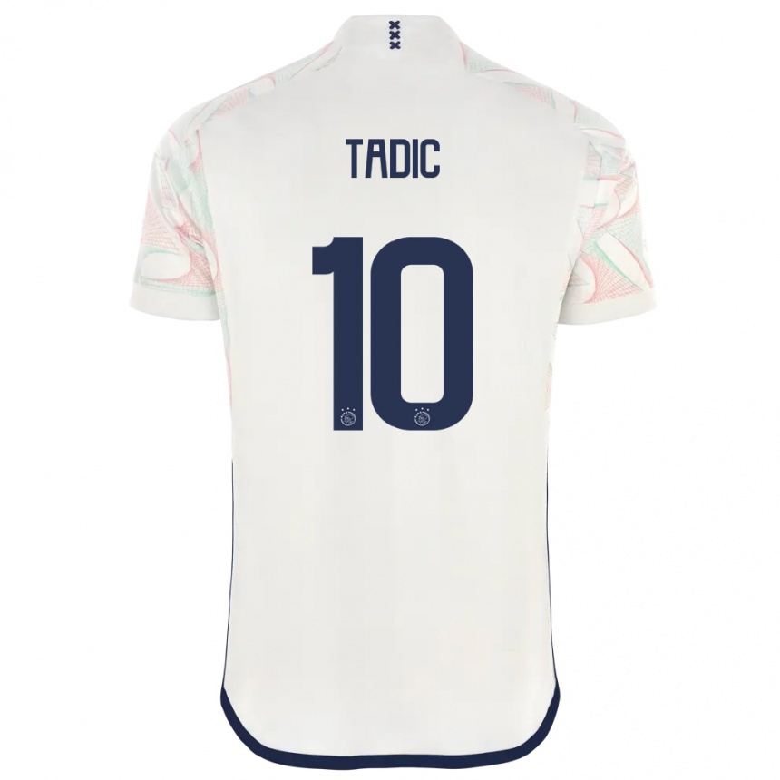 Hombre Fútbol Camiseta Dusan Tadic #10 Blanco 2ª Equipación 2023/24