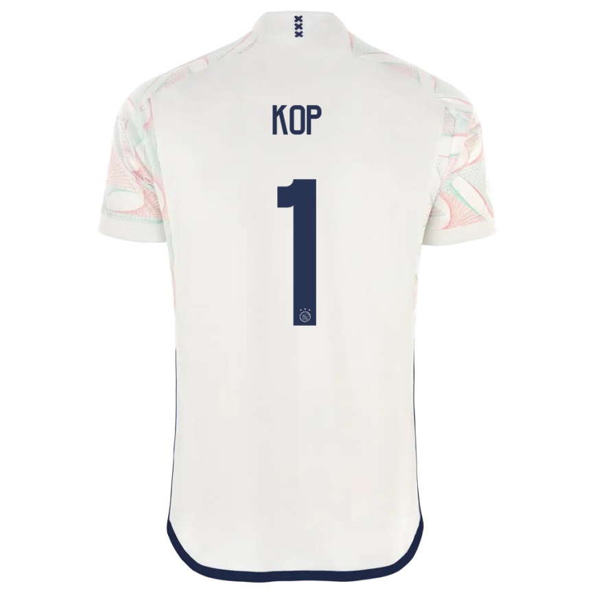 Hombre Fútbol Camiseta Lize Kop #1 Blanco 2ª Equipación 2023/24