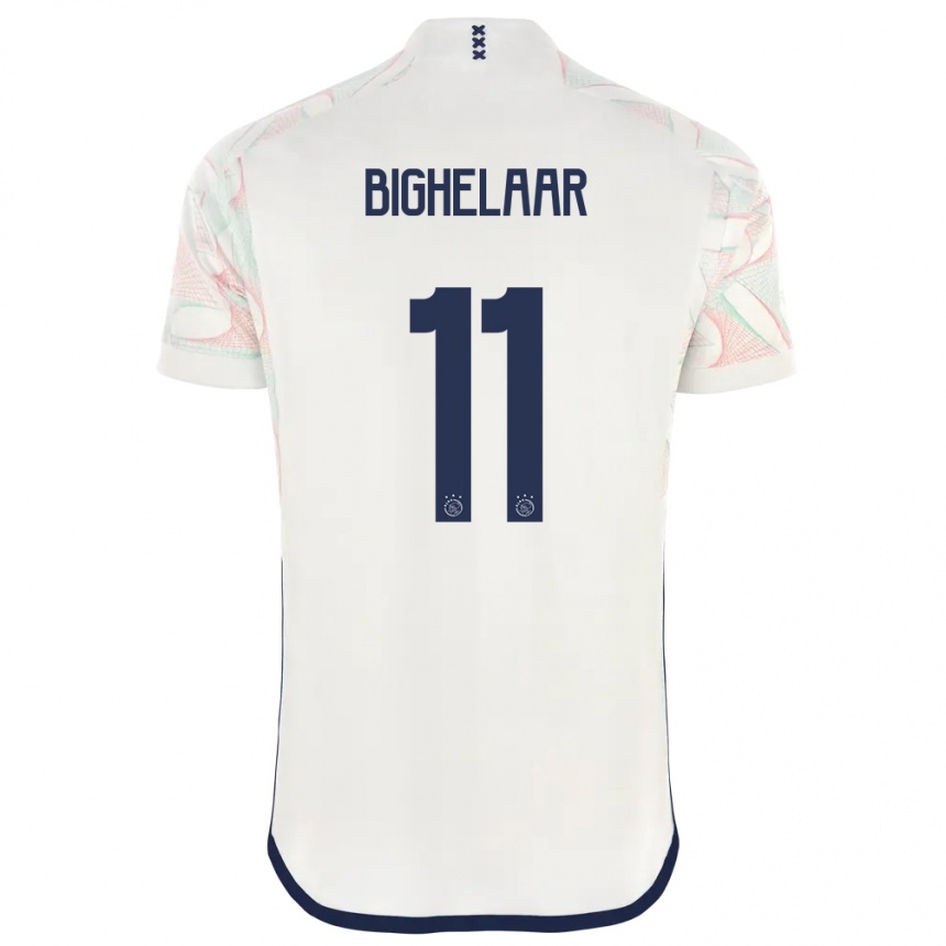 Hombre Fútbol Camiseta Marjolijn Van Den Bighelaar #11 Blanco 2ª Equipación 2023/24