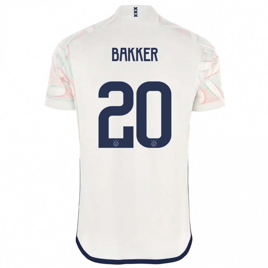 Hombre Fútbol Camiseta Eshly Bakker #20 Blanco 2ª Equipación 2023/24