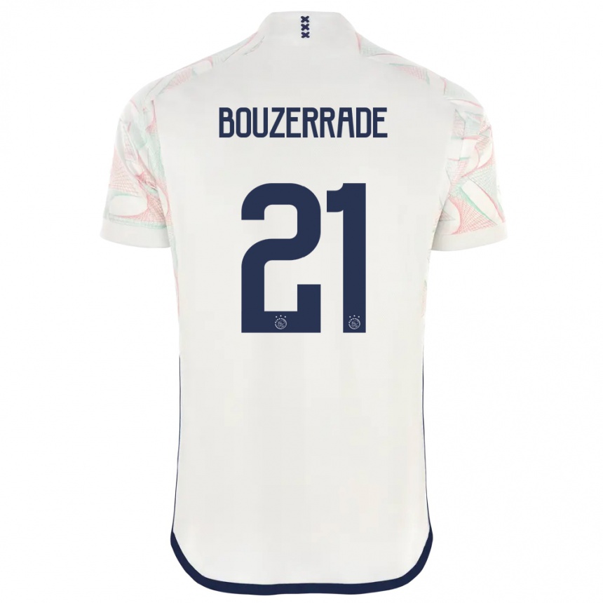 Hombre Fútbol Camiseta Zaina Bouzerrade #21 Blanco 2ª Equipación 2023/24