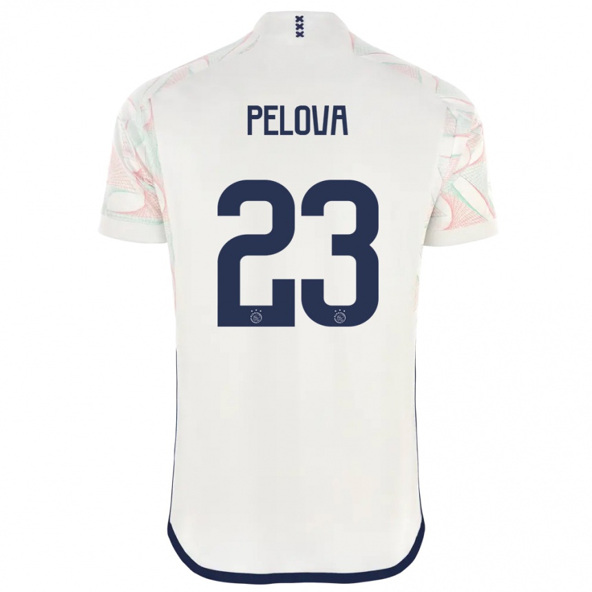 Hombre Fútbol Camiseta Victoria Pelova #23 Blanco 2ª Equipación 2023/24